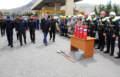 Daşkəsən rayon ərazi mülki müdafiə qüvvələri ilə xəbərdarlıq və toplanış məşqi keçirilib