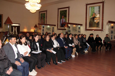 Daşkəsən rayon Heydər Əliyev Mərkəzində “Ümummilli Lider Heydər Əliyev müstəqil Azərbaycan Konstitusiyasının müəllifidir” mövzusunda toplantı keçirilib