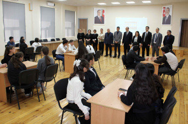 Daşkəsəndə Ümummilli Lider Heydər Əliyevin anadan olmasının 103-cü ildönümünə həsr olunmuş gənclər arasında intellektual yarış keçirilib