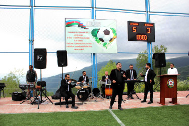 Daşkəsəndə “Şəhərsalma və Memarlıq İli” çərçivəsində 15 İyun – Milli Qurtuluş Gününə həsr olunmuş idarə, müəssisə və təşkilatlar arasında minifutbol üzrə rayon turniri başa çatıb, qalib komandaların təntənəli təltifolunma mərasimi keçirilib