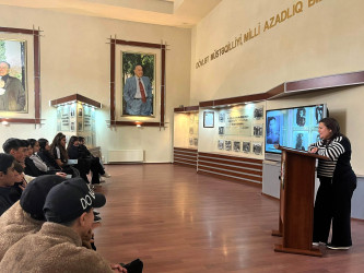 Daşkəsəndə Ulu Öndər Heydər Əliyevin anadan olmasının 102-ci ildönümünə həsr olunmuş tarix dərsləri keçirilib