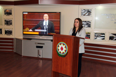 Daşkəsən rayon Heydər Əliyev Mərkəzində “Ümummilli Lider Heydər Əliyev müstəqil Azərbaycan Konstitusiyasının müəllifidir” mövzusunda toplantı keçirilib