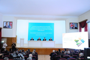 Daşkəsən rayonundan olan nümayəndələr Göygöldə aqrar sahədə yeni Dövlət Proqramının müzakirəsi ilə bağlı keçirilən regional müşavirədə iştirak ediblər