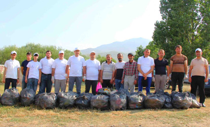 Daşkəsən rayonunun Xoşbulaq kəndində növbəti ekoloji aksiya keçirilib, maarifləndirmə aparılıb