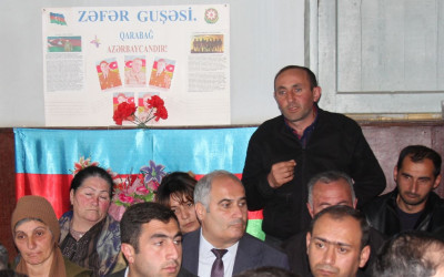 Daşkəsən Rayon İcra Hakimiyyətinin başçısı Orxan Abbasov 09.04.2025-ci il tarixdə Zağalı kəndində vətəndaşların növbəti səyyar qəbulunu keçirib