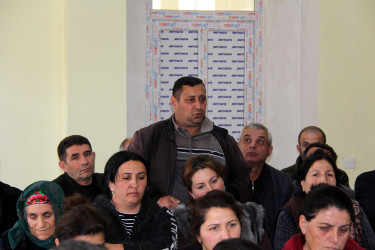Daşkəsən Rayon İcra Hakimiyyətinin başçısı Orxan Abbasov 05.11.2025-ci il tarixdə Quşçu kəndində vətəndaşların səyyar qəbulunu keçirib