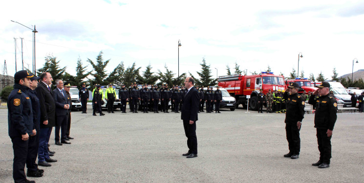 Daşkəsən rayon ərazi mülki müdafiə qüvvələri ilə xəbərdarlıq və toplanış məşqi keçirilib