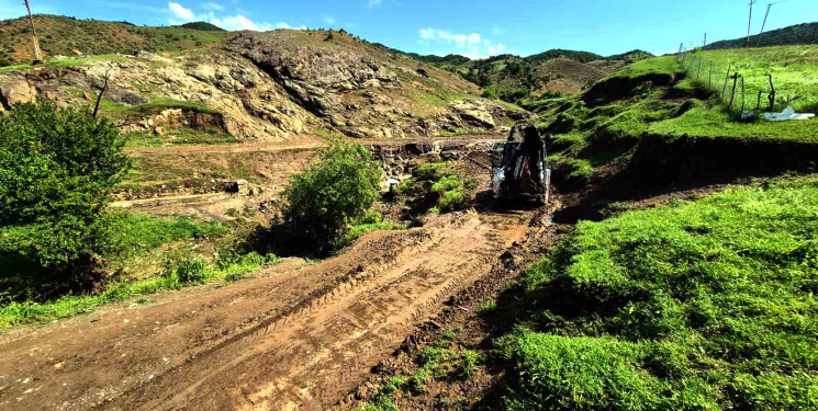 Daşkəsəndə leysanın fəsadları aradan qaldırılır