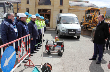 Daşkəsən rayon ərazi mülki müdafiə qüvvələri ilə xəbərdarlıq və toplanış məşqi keçirilib