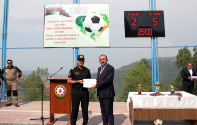 Daşkəsəndə “Konstitusiya və Suverenlik İli” çərçivəsində 15 İyun – Milli Qurtuluş Gününə həsr olunan minifutbol üzrə rayon turniri başa çatıb, qaliblər təltif olunub