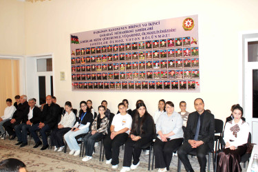 Daşkəsəndə 27 Sentyabr – Anım Gününün 6-cı ildönümünə həsr olunan “Xalqımızın qürur salnaməsi: Şəhidlər” adlı tədbir keçirilib