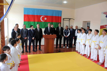 Daşkəsən rayonunda yeni cüdo zalı fəaliyyətə başlayıb