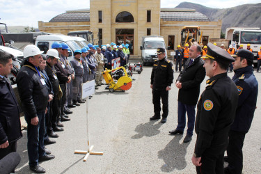 Daşkəsən rayon ərazi mülki müdafiə qüvvələri ilə xəbərdarlıq və toplanış məşqi keçirilib