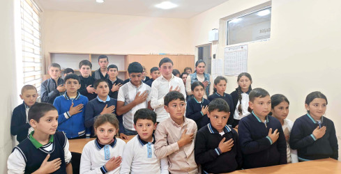 Daşkəsəndə “Konstitusiya və Suverenlik İli” çərçivəsində məktəblilərlə  "Şanlı Zəfər Tariximiz" adlı növbəti tədbirlər keçirilib