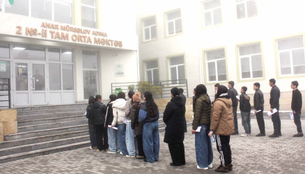 Daşkəsəndə 11 illik təhsil səviyyəsi üzrə buraxılış imtahanı keçirilib