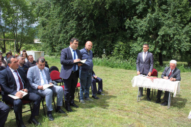 Daşkəsən Rayon İcra Hakimiyyətinin başçısı Orxan Abbasov 01.07.2026-cı il tarixdə Qazaxyolçular kəndində vətəndaşların səyyar qəbulunu keçirib