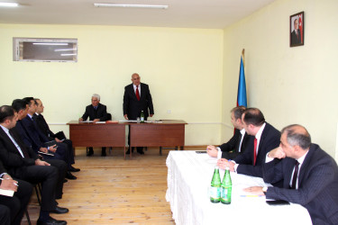 Daşkəsən Rayon İcra Hakimiyyətinin başçısı Orxan Abbasov 05.11.2025-ci il tarixdə Quşçu kəndində vətəndaşların səyyar qəbulunu keçirib