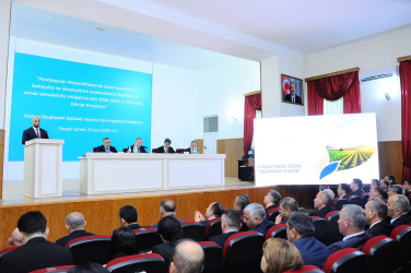 Daşkəsən rayonundan olan nümayəndələr Göygöldə aqrar sahədə yeni Dövlət Proqramının müzakirəsi ilə bağlı keçirilən regional müşavirədə iştirak ediblər