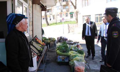 Daşkəsən rayonunda heyvan kəsimi və ət satışı məntəqələrində  sanitar-gigiyenik normalara riayət edilməsi və qanunsuz küçə ticarəti ilə bağlı monitorinqlər keçirilib