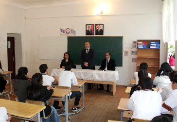 Daşkəsəndə “Sülh aylığı” çərçivəsində “Dini dözümlülüyün təbliğində təhsilin rolu” mövzusunda seminar təşkil olunub