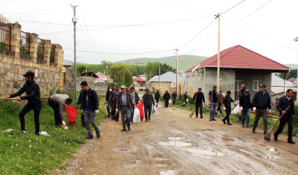 Daşkəsən rayonunun Xoşbulaq kəndində “Konstitusiya və Suverenlik İli” çərçivəsində növbəti geniş təmizlik aksiyası təşkil olunub