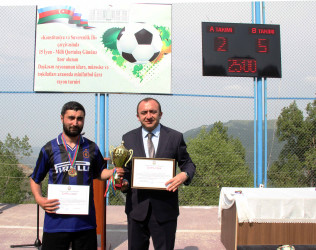 Daşkəsəndə “Konstitusiya və Suverenlik İli” çərçivəsində 15 İyun – Milli Qurtuluş Gününə həsr olunan minifutbol üzrə rayon turniri başa çatıb, qaliblər təltif olunub