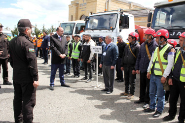 Daşkəsən rayon ərazi mülki müdafiə qüvvələri ilə xəbərdarlıq və toplanış məşqi keçirilib