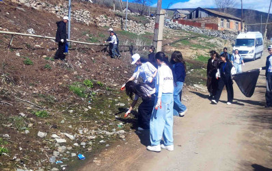 Daşkəsən rayonunun Mollahəsənli kəndində “Şəhərsalma və Memarlıq İli” çərçivəsində təmizlik aksiyası təşkil olunub