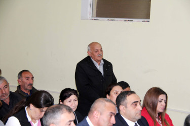 Daşkəsən Rayon İcra Hakimiyyətinin başçısı Orxan Abbasov 05.11.2025-ci il tarixdə Quşçu kəndində vətəndaşların səyyar qəbulunu keçirib